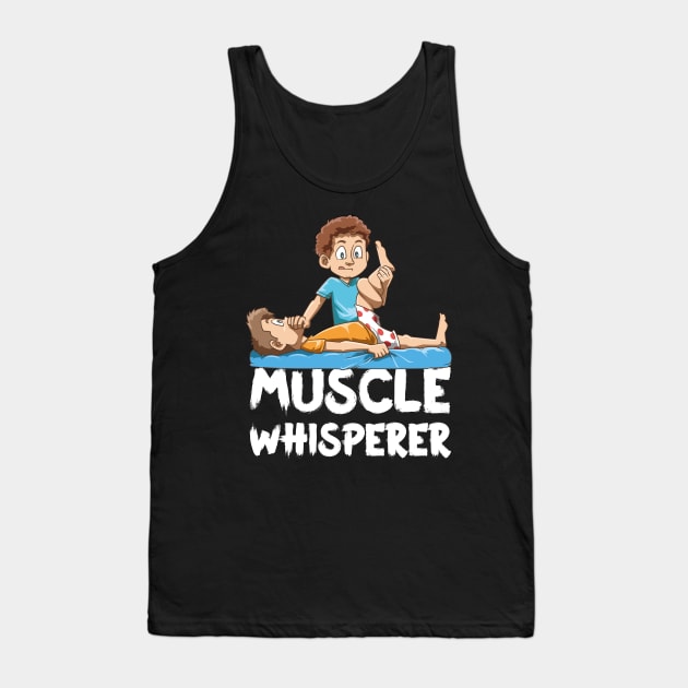 Funny Physio Muscle Whisperer Cartoon Tank Top by melostore